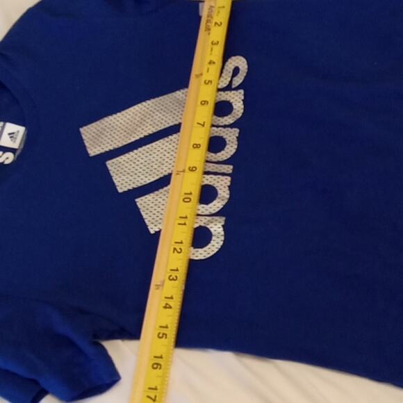 Adidas Women's Small The Go To Performance Blue Short sleeve t-shirt. ATLEISURE - Picture 6 of 7